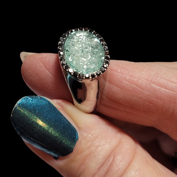 Vera Wang Jewelry - Simply Vera - Vera Wang Oval Green Stone Ring